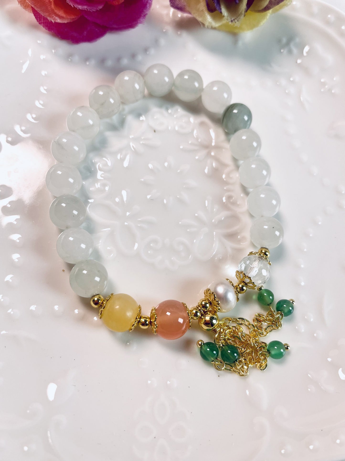 Handcrafted Tianshan Green Jade Bracelet - Unveiling Nature's Elegance