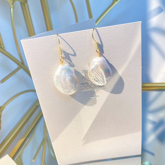 Pearl earrings #10 Baroque