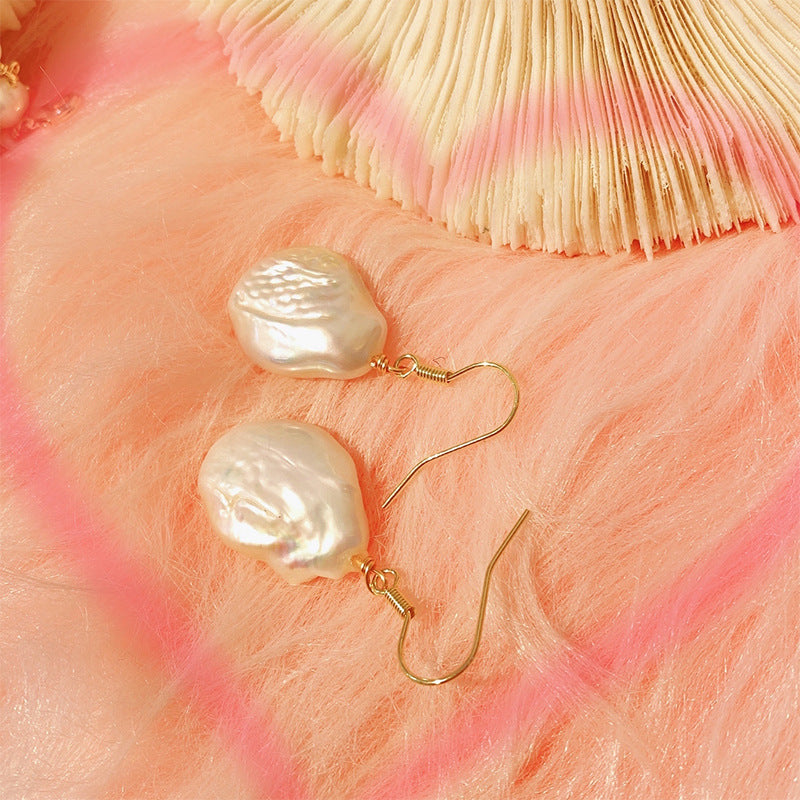 Pearl earrings #10 Baroque