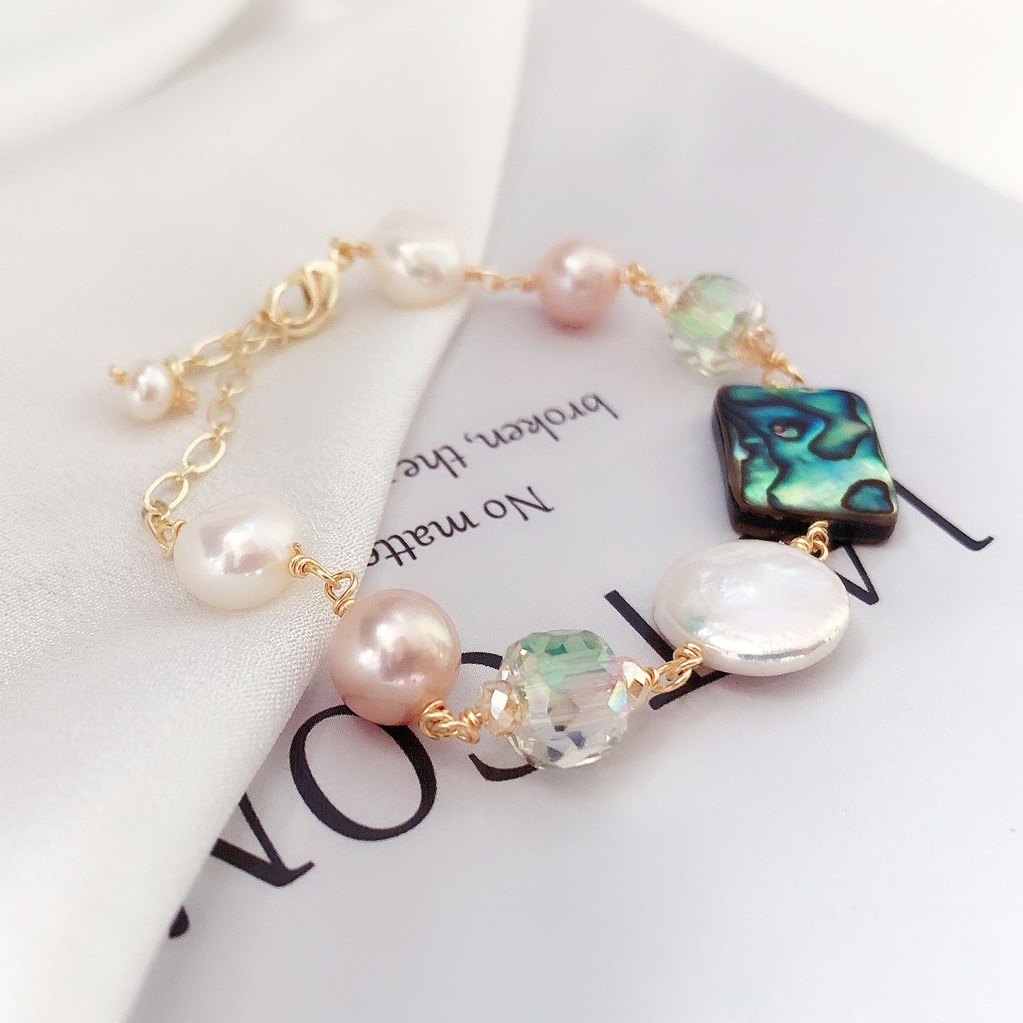 Pearl bracelet #10 Baroque