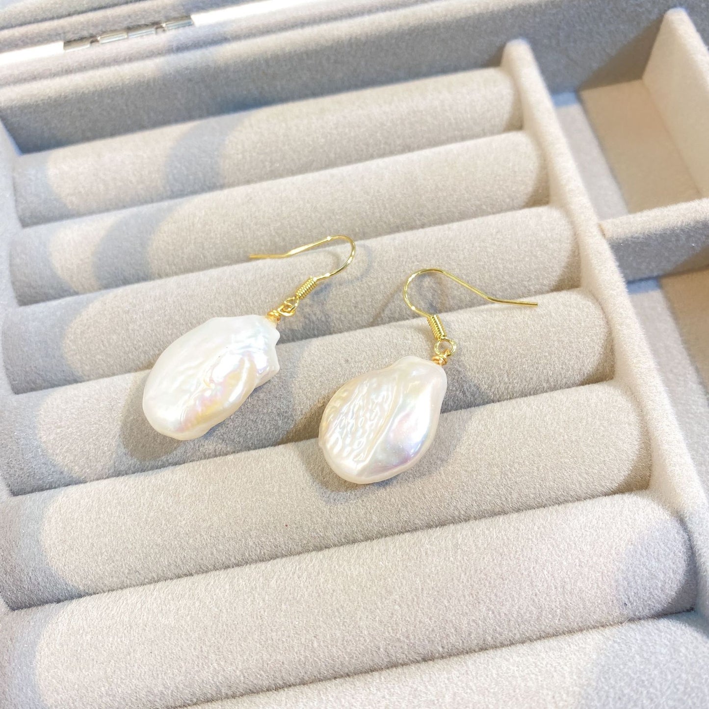 Pearl earrings #10 Baroque