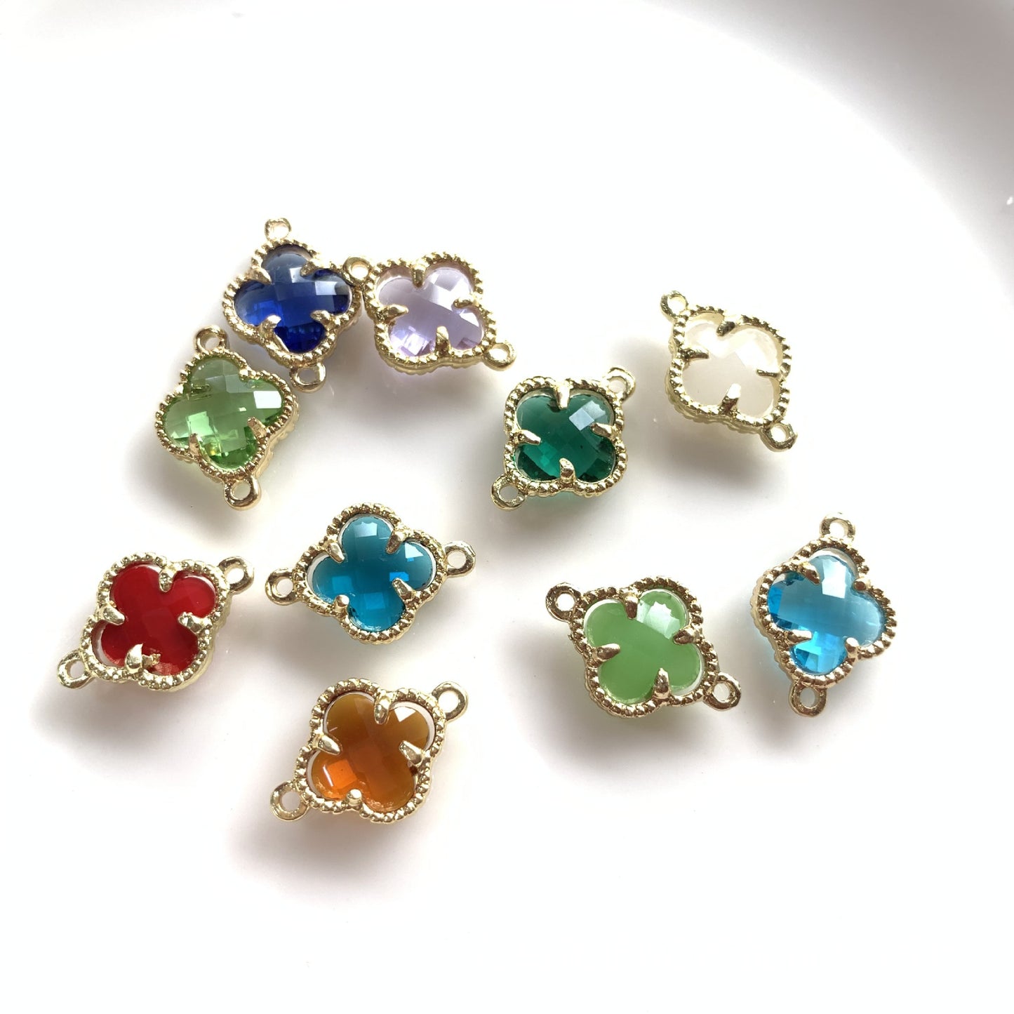 DIY charms for jewelry-Clover, Fox, Strawberry