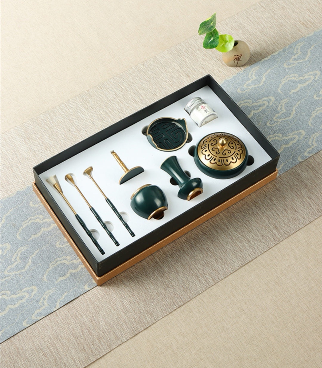 8pcs copper green kit have gift box