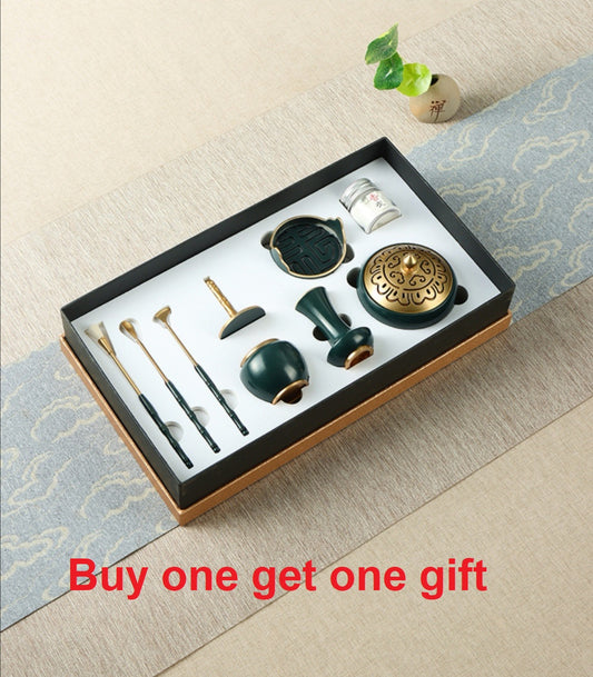 8pcs copper green kit have gift box