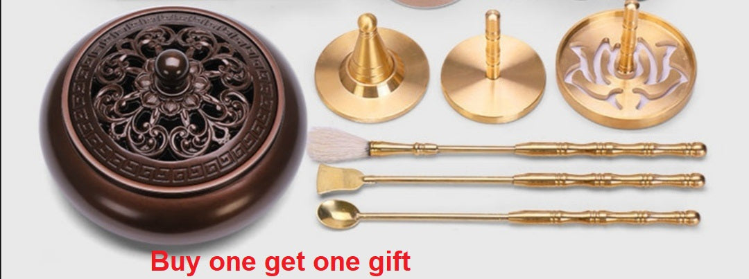 7pcs copper Incense burner incense marking kit