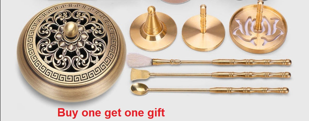 7pcs copper Incense burner incense marking kit