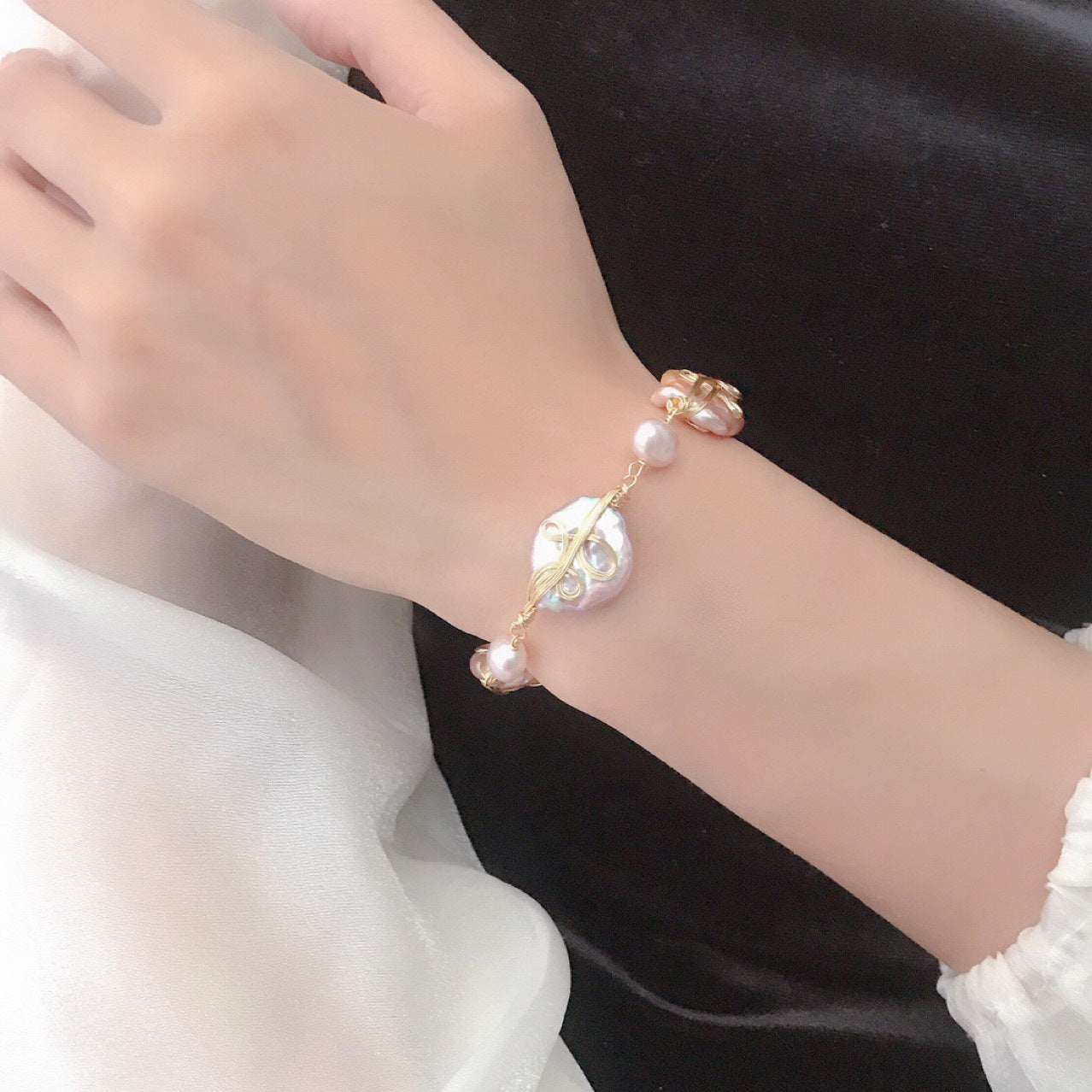 Pearl bracelet #6 Baroque