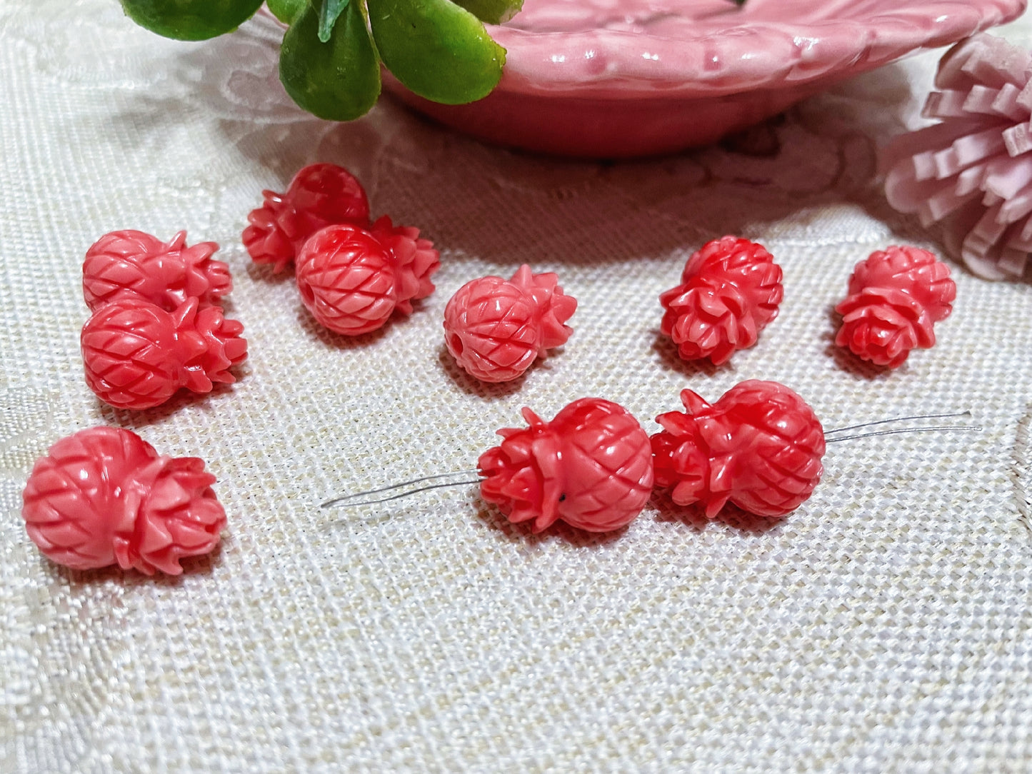 DIY charms for jewelry-Shell Powder embossing