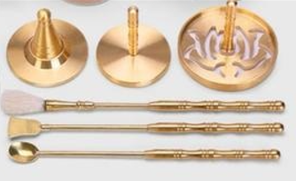 6pcs copper incense marking tools