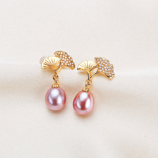 Pearl earrings #9